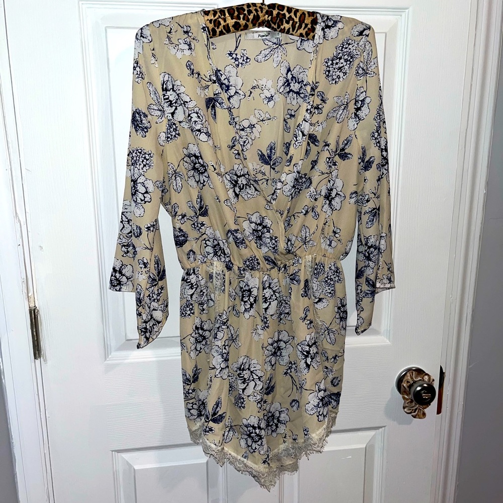 Buttercream floral romper